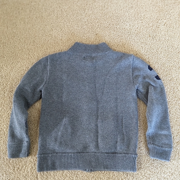 100% cotton, Polo by Ralph Lauren, boys size 5 full zip cardigan. - Picture 3 of 10